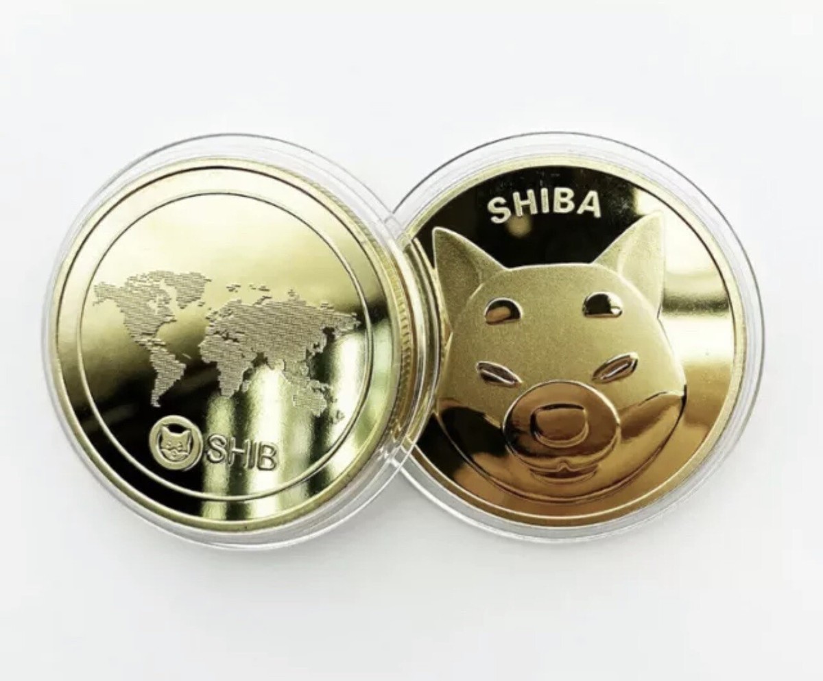 GOLD Color SHIBA INU COIN CRYPTO COIN USA SELLER In Plastic Case Souvenir |  eBay