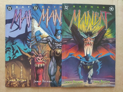 Batman Man-Bat #1-3 Complete DC Elseworlds FN/VF To VF/NM 1995 Delano Bolton (2)