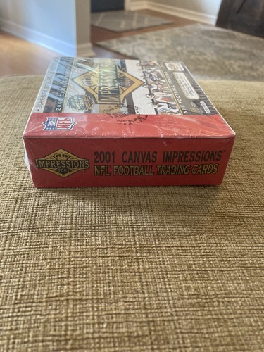 2001 Pacific Canvas Impressions Football Card Hobby Box - Factory Sealed - RARE! - Bild 4 von 5