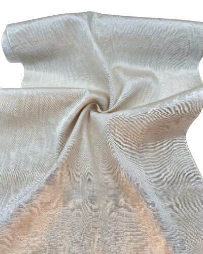 Beige Silk Moire Fabric By 2 Meters, Watermark Patterned, Multicolor Options. - Picture 2 of 22