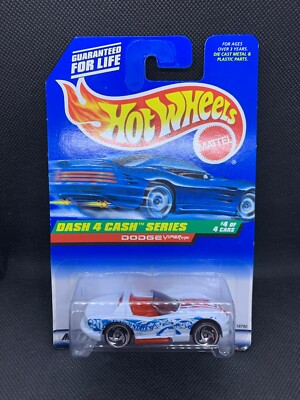 Hot Wheels - Dodge Viper GTS Dash 4 Cash White - Diecast - BOXED SHIPPING - 1:64