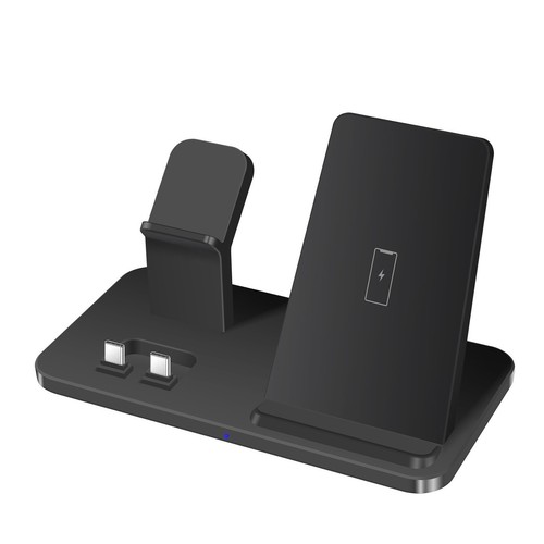 3in1 Wireless Charging Dock Charger Stand For Samsung Galaxy S24 Note20 Watch 6 - Picture 2 of 25