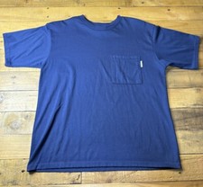 VTG Classic II Men's T-Shirt Blue, Breast Pocket, Men’s Size Medium M, USA Made