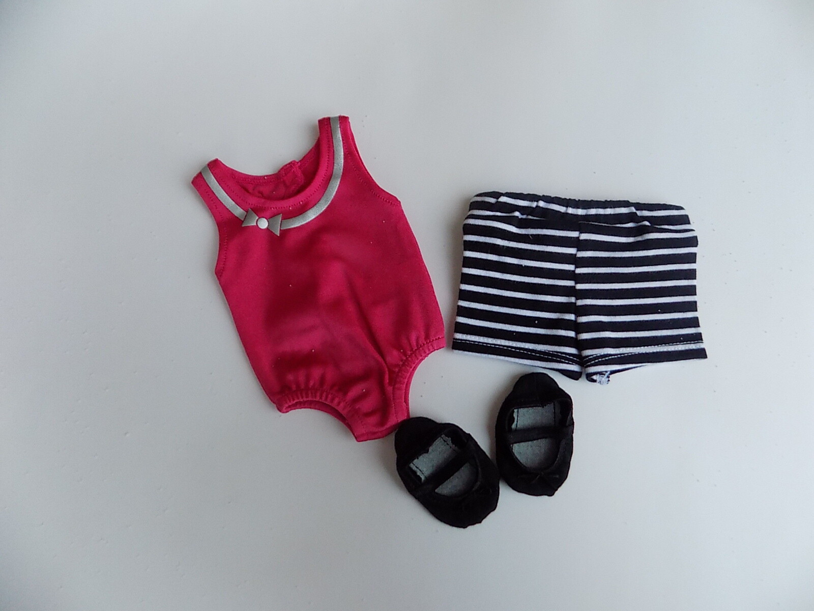 American Girl 18" Doll Outfit Set Leotard Dance Gymnastics Rhythm & Stripes Lila