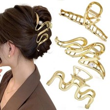 3 PCS Metal Large Hair Claw Clips for Thick Heavy Hair, Big Non-Slip Hair