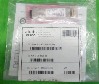 Cisco XFP-10G-MM-SR 10-Gbe XFP Fiber Module 10-2410-03   New Sealed