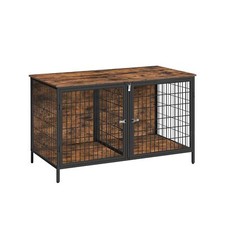 Dog Crate Furniture for 2 Dogs, 43.3" Dog Kennel with Removable Divider, Heav...