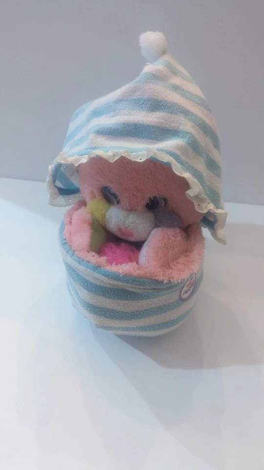 Botines con tirantes vintage Mattel Popples Baby Cribsy rosa felpa Foto 4 de 4