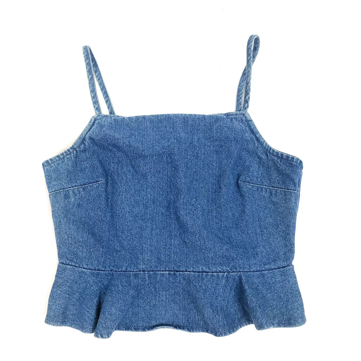 American eagle sale denim crop top