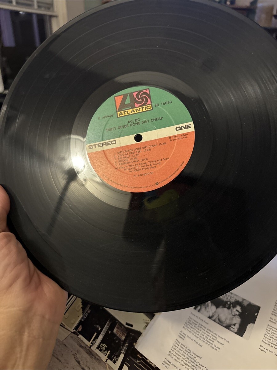 AC/DC Dirty Deeds Done Dirt Cheap 1976 Atlantic Records SD