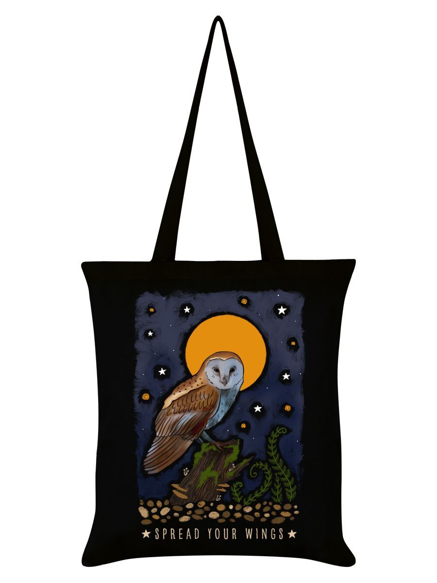Tote Bag Majestic Flight Spread Your Wings Black 38x42cm