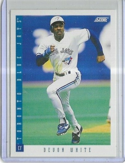 1993 Score #92 Devon White Toronto Blue Jays