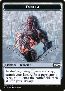 Emblem - Tezzeret x4 - Magic 2019 - NM-Mint, English - Magic 2019