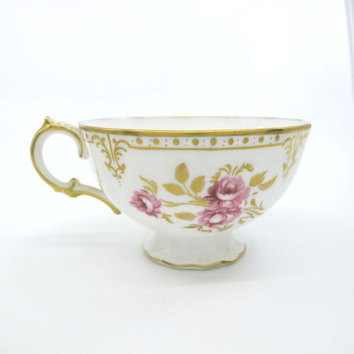 Taza(s) de té con patas ROYAL PINXTON ROSES de ROYAL CROWN DERBY SIN PLATILLO A1155 - Imagen 3 de 7