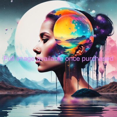 Lunar Dreams | High Resolution Digital Wall Art Print | Download