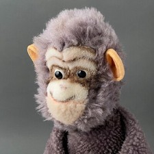 STEIFF Gora Gorilla Hand Puppet 1961-64 Vintage German Mohair Monkey Toy
