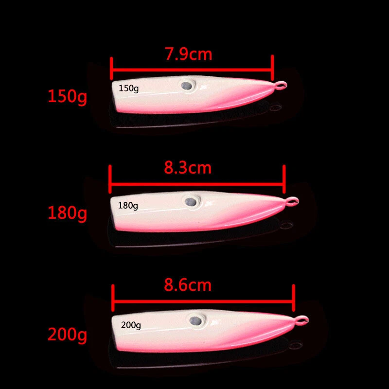 Inchiku Rubber Jig Angelköder 150g-200g Metall Isca Leuchtköder Tintenfisch Haken Barsch - Bild 4 von 4