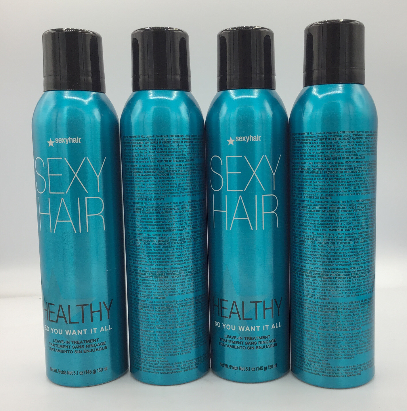 Lot Of 4 Sexy Hair Healthy So You Want It All Leave-In Treat