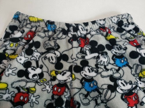 Disney Mickey Mouse Grey Fleece Pajama Pants, Small - Picture 3 of 6