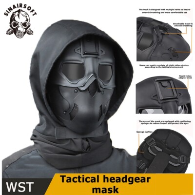 Taktische Gesichtsmaske Schutzmaske Airsoft Maske Haube Jagd Kopfbedeckung Entwickelt Für Outdoor-Tarnung Airsoft Paintball-Spiele. (Color : CP