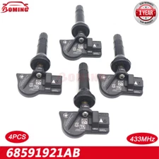 4PCS TPMS Tire Pressure Sensor 68591921AB For Dodge Ram 3500 Jeep Grand Cherokee