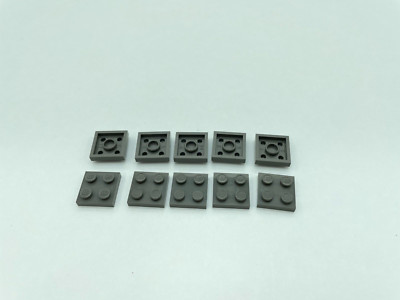 LEGO   3022 2x2 Plate in Alt grau  10 STK Pat Pend wie Test Brick Prototyp NEU