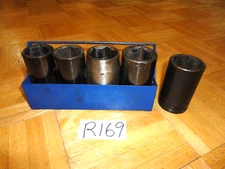 MATCO TOOLS 5 PIECE 1/2 DRIVE METRIC DEEP IMPACT SOCKET SET 30, 32, 34, 35, 36MM