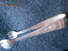 R. Wallace & Sons Sterling Silver Sugar Tong Monogramed