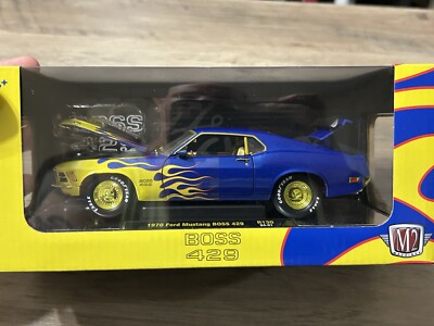 M2/'70 Fordフォード Mustangマスタング Boss 1/24 M2 Machines 1970 Ford Mustang Boss 429 1:24 R130 Chase 1/750 New