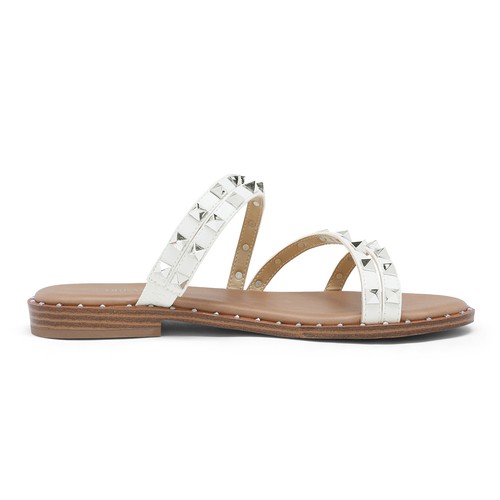 Damenschuhe Strass Party elegante Slipper offene Zehenpartie Schlappen flache Sandalen - Bild 22 von 26