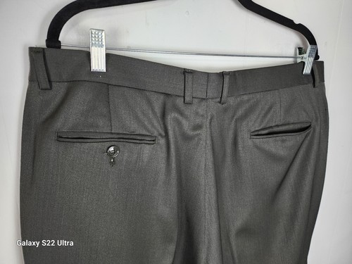 Jones New York Men's Sz 39W Green Color 100% Wool Pleated Slacks Pants S51 - Picture 17 of 24