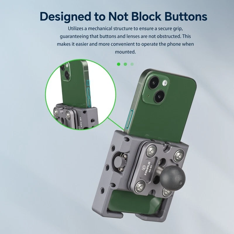 Aluminum Alloy Motorcycle Handlebar Phone Holder for Stable Riding Navigation - Image 4 of 4