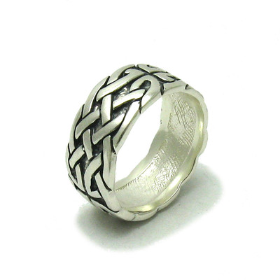 Genuine Stylish Sterling Silver Ring Solid Hallmarked 925 Celtic Band Handmade