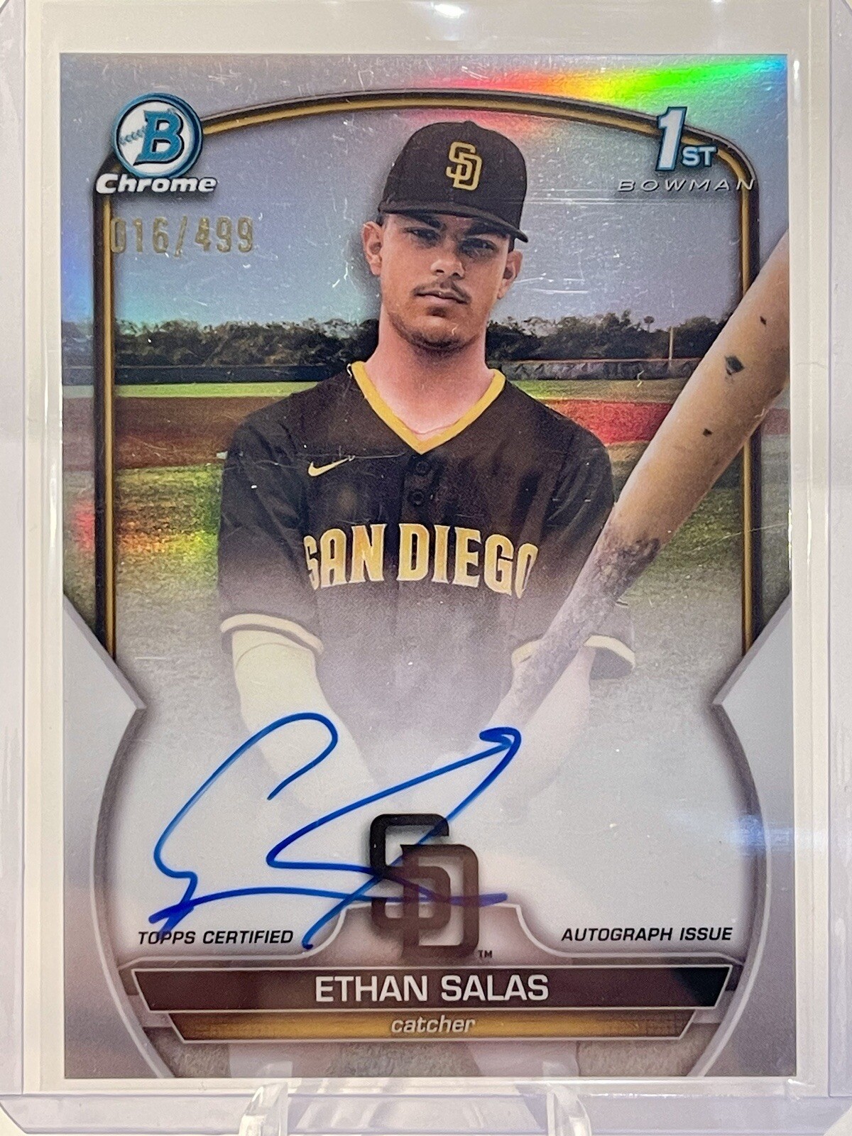 2023 Bowman Chrome CPA-ESS Ethan Salas Autograph Refractor /499