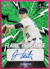 2021 Leaf Flash Baseball JACK LEITER Brilliance Rookie Green Autograph 17/25