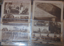 Lot Of 38- 1920's New York Times Picture Sections- Amelia Earhart, FDR Babe Ruth