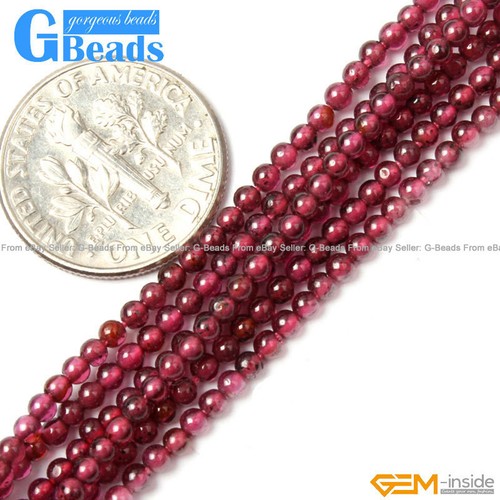 Natural Assorted Stones 2mm 3mm 4mm Tiny Spacer Round Beads Free Shipping - Picture 29 of 293