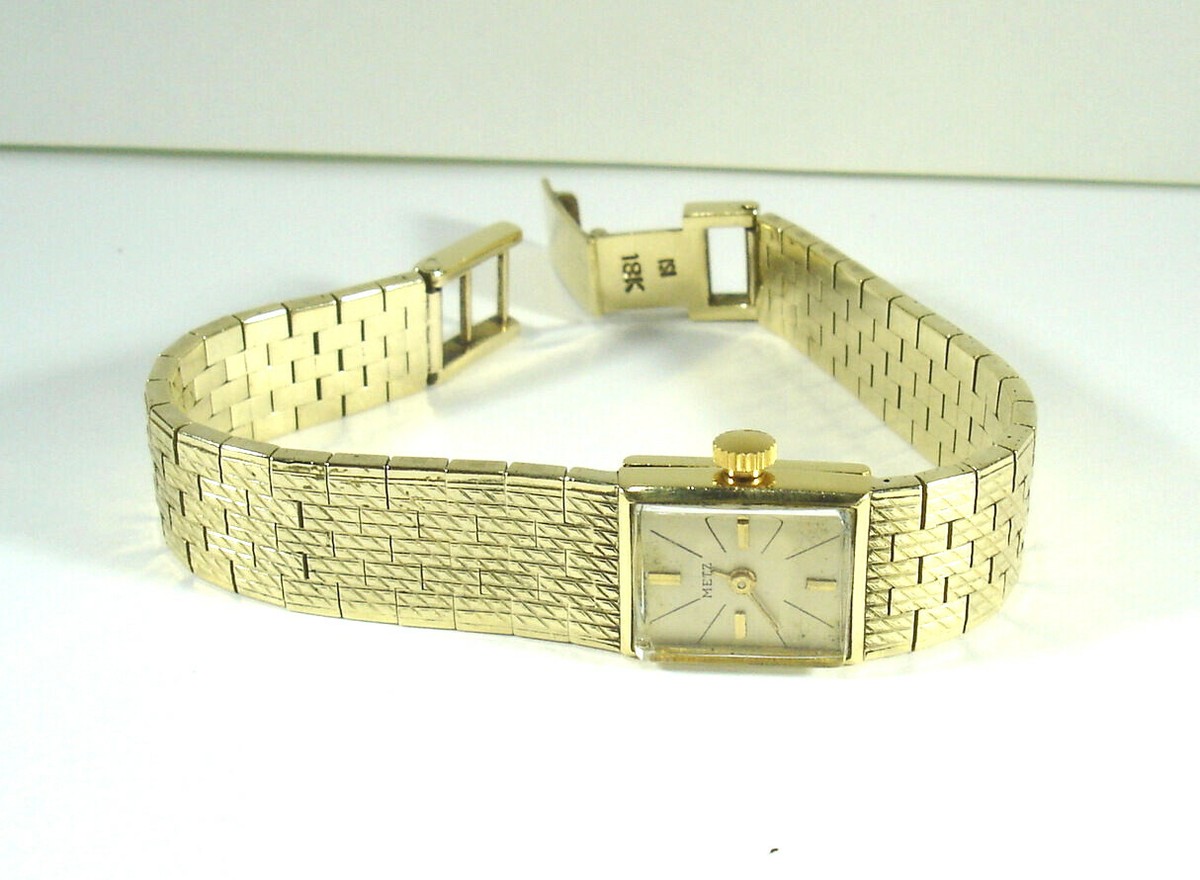 Vintage Ladies Juvenia 18K Yellow Gold Watch - 6 1/2 display picture 3