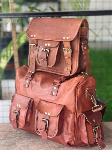 Genuine Leather Women's Briefcase Satchel Messenger Shoulder Bag Free Mobile Bag - Picture 4 of 6