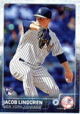 2015 Topps #US119 Jacob Lindgren RC Rookie Card New York Yankees