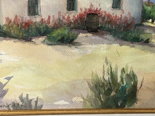 Grande acquerello Mary McKinnon della Città Vecchia di San Diego 14 X 11” (22,5 X 18,5”) - Foto 5 di 13