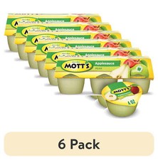 6 pack Mott's Pear Applesauce, 4 Ounce Cups, 6 Count