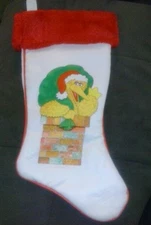 Vtg Big Bird Sesame Street  Xmas Stocking 1982 HTF  EEUC!!! 
