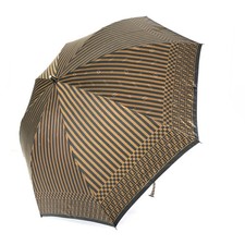 FENDI Zucca Folding Umbrella Brown Ladies Authentic Genuine Vintage Rare