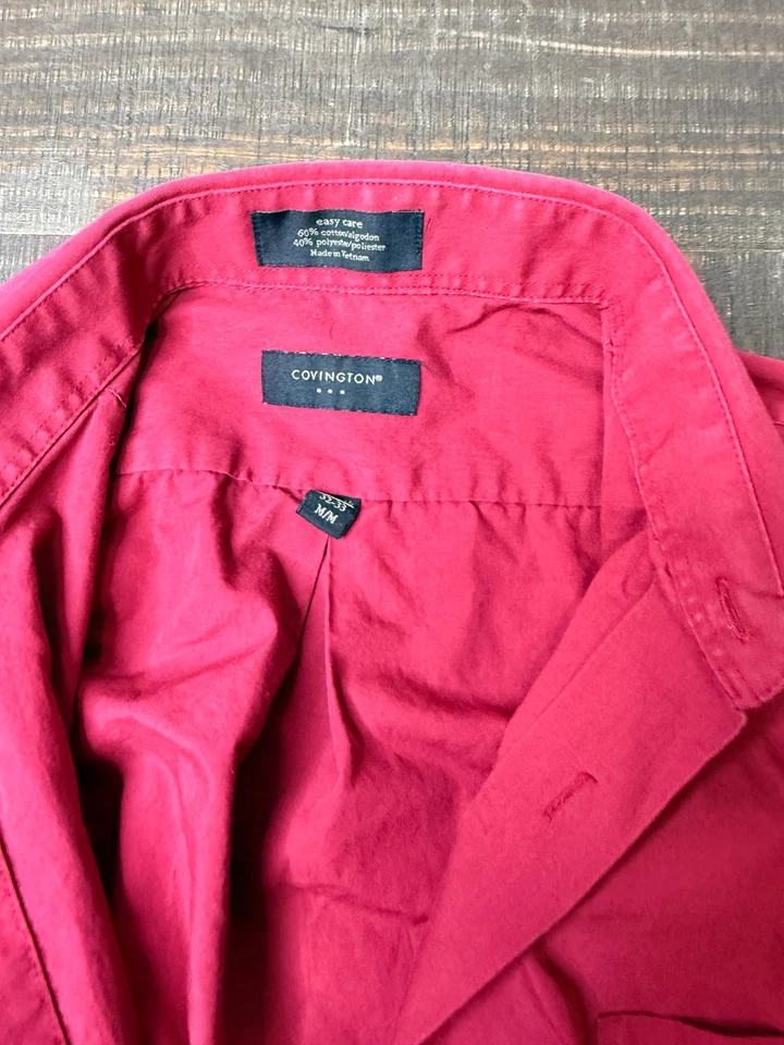 Lot 9 Dress Shirts XL L Covington Van Heusen DC Tommy Hilfiger U.S. Polo Assn - Image 3 of 4