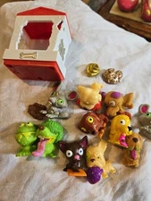The Ugglys Pet Shop Large Lot of 14 Ugly Pets Toy Figures ~Loose & House