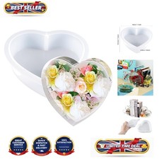 Silicone Heart Mold for Artful Resin Creations & Unique Gifts - 15.5cm