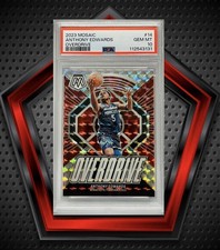 Anthony Edwards *PSA 10* 2023-24 Panini Mosaic Overdrive #14 Timberwolves NBA