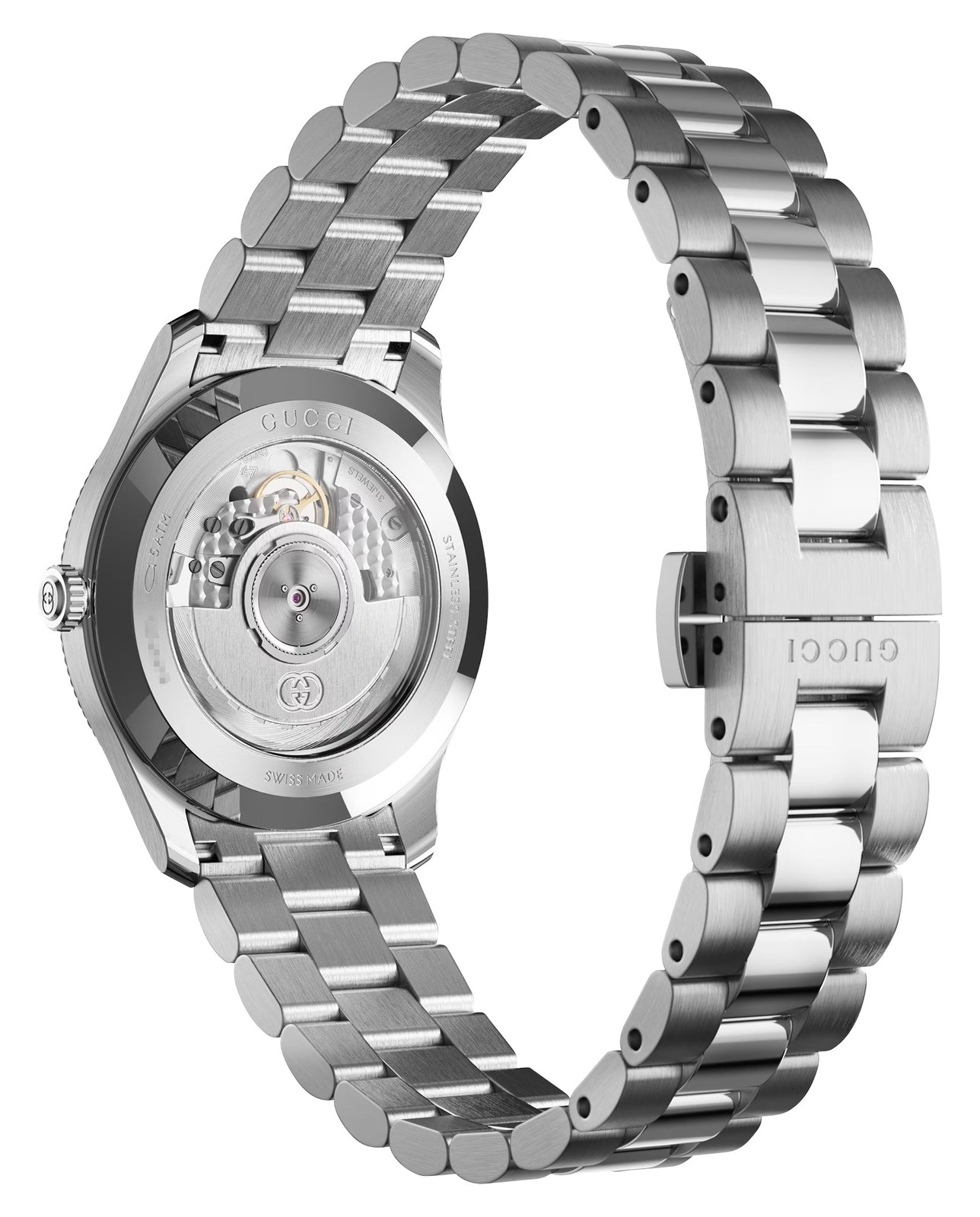 Gucci G-Timeless Automatic Stainless Steel Black Dial Mens Watch YA126388 image 3