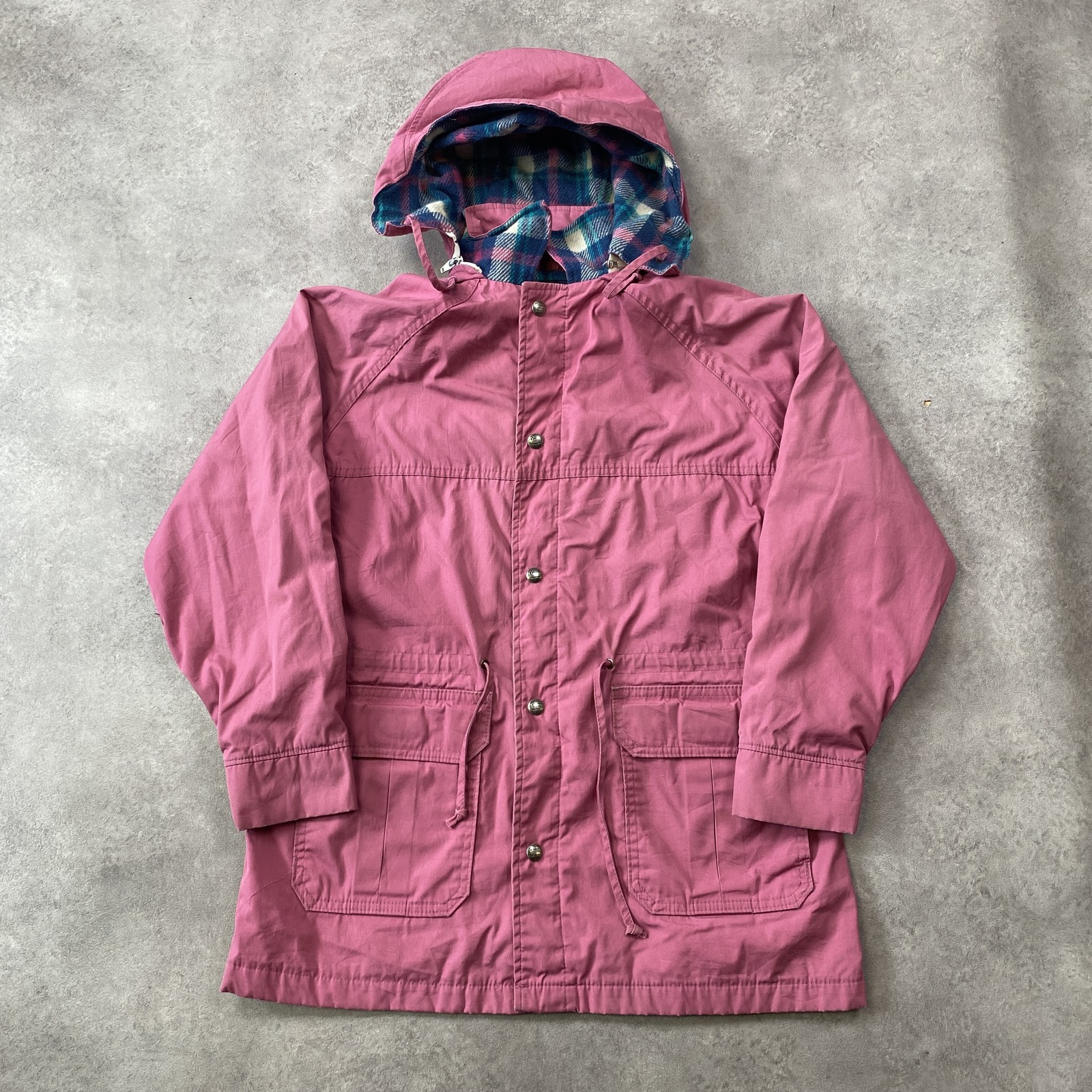 Woolrich Parka Mujer Grande Vintage Manta Forrada a Cuadros EE. UU. Abrigo Ex...